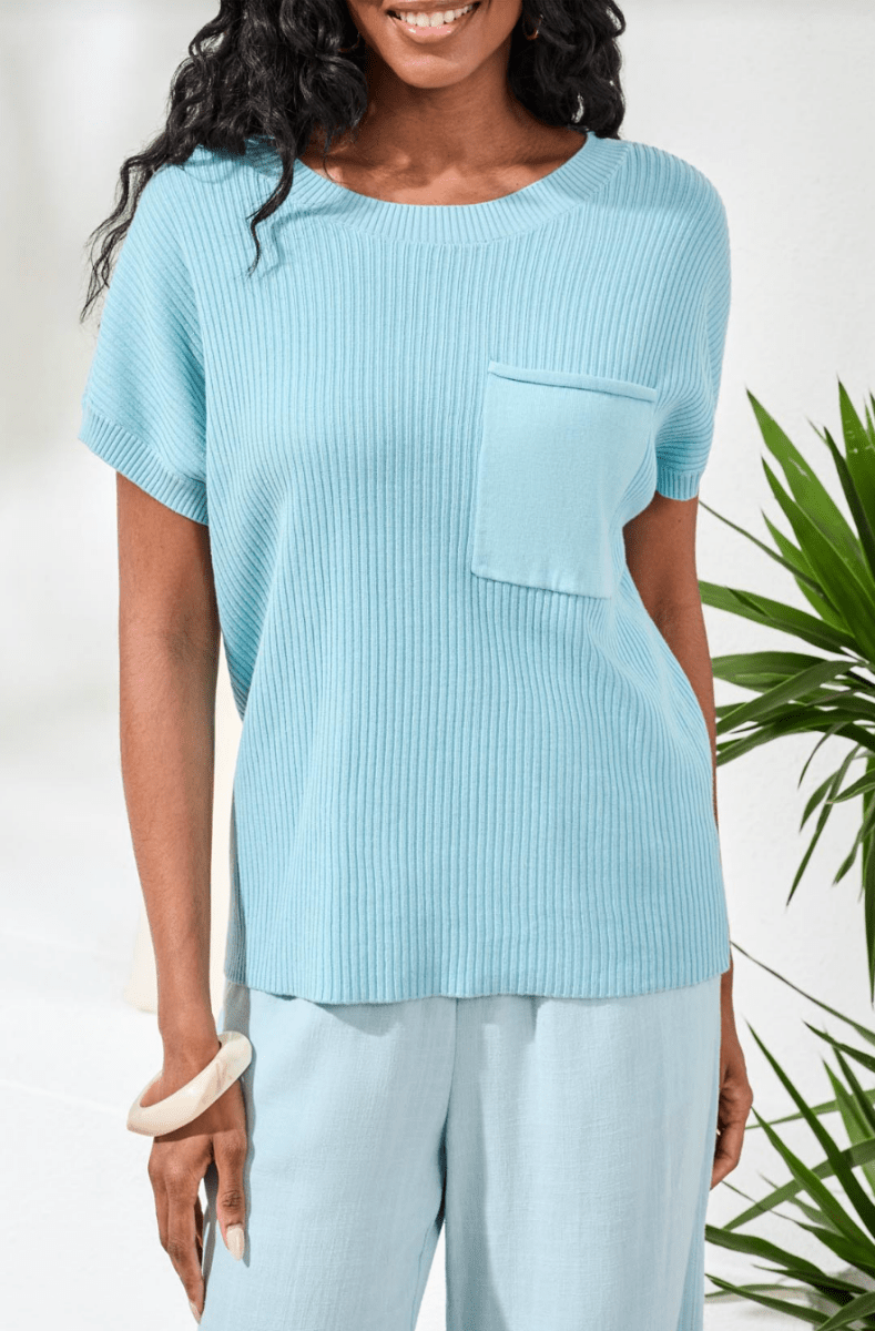 Short Dolman Sleeve Sweater with Pocket - RubyJane & Valleygirl
