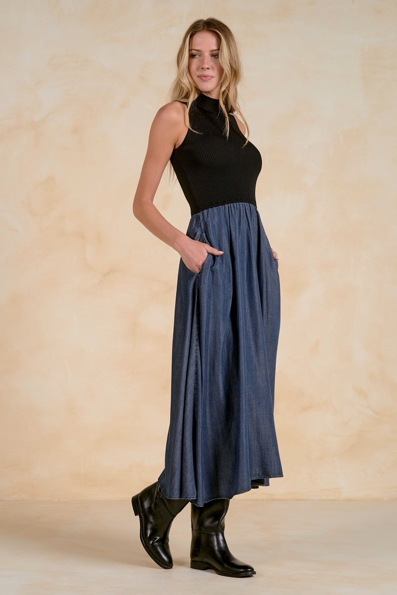 black-blue-Dress-Ruby Jane & Valleygirl Boutique.