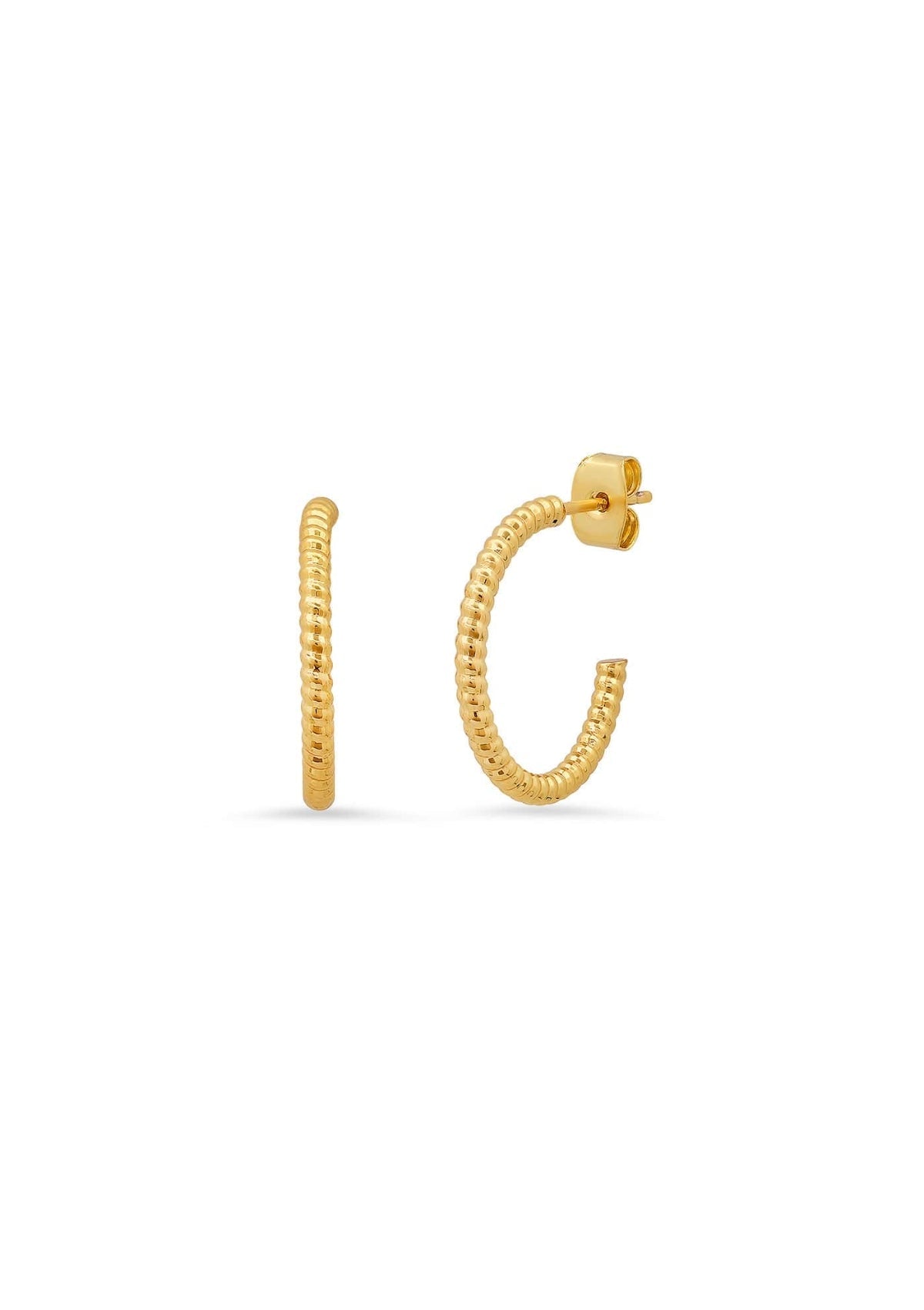 Earrings-Fashion-Jewelry-Small gold hoops-Ruby Jane.