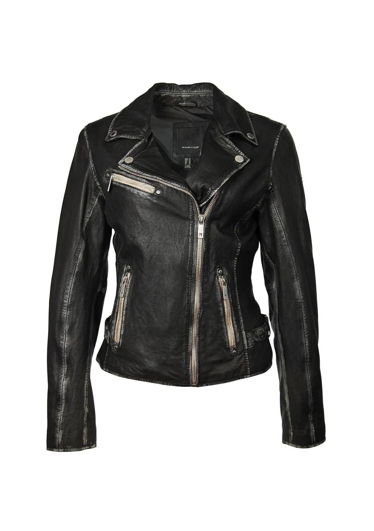 Sofia Leather Jacket - Black -Mauritius- Ruby Jane-