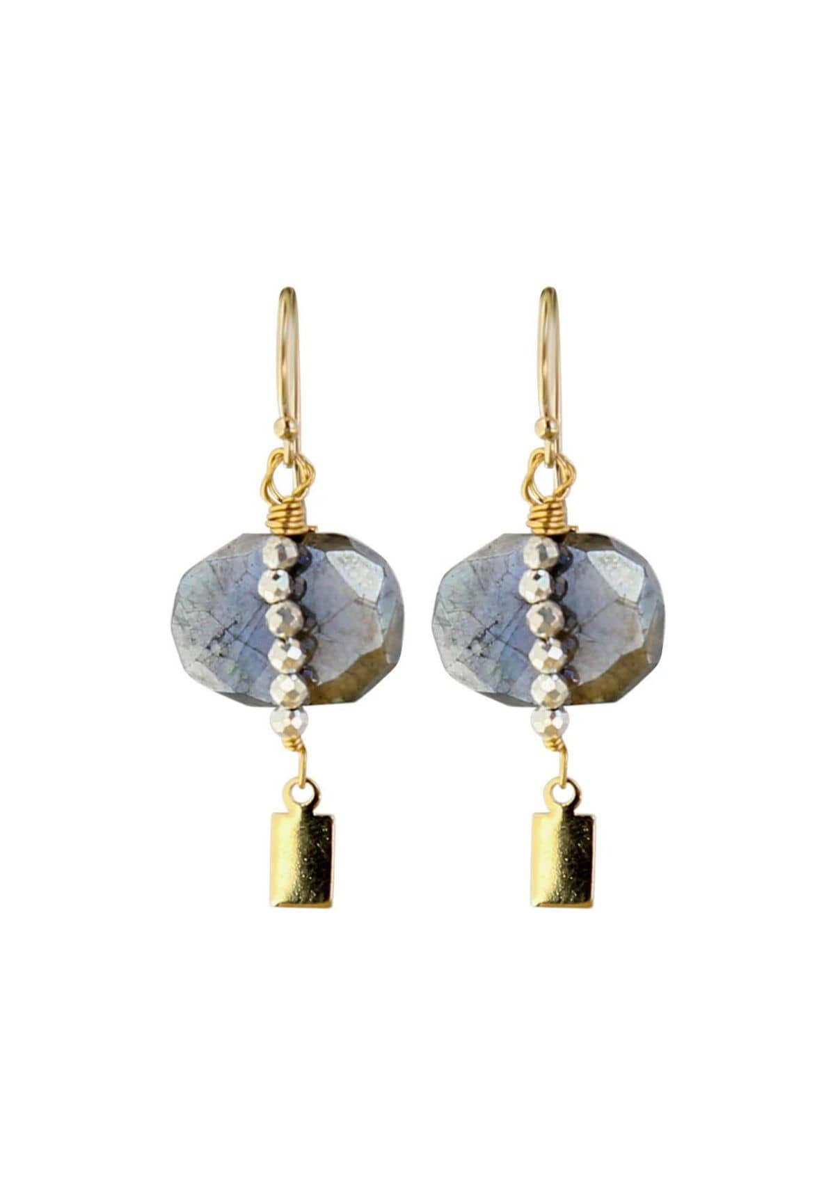 Solo Earrings - Labradorite -Catherine Page- Ruby Jane-