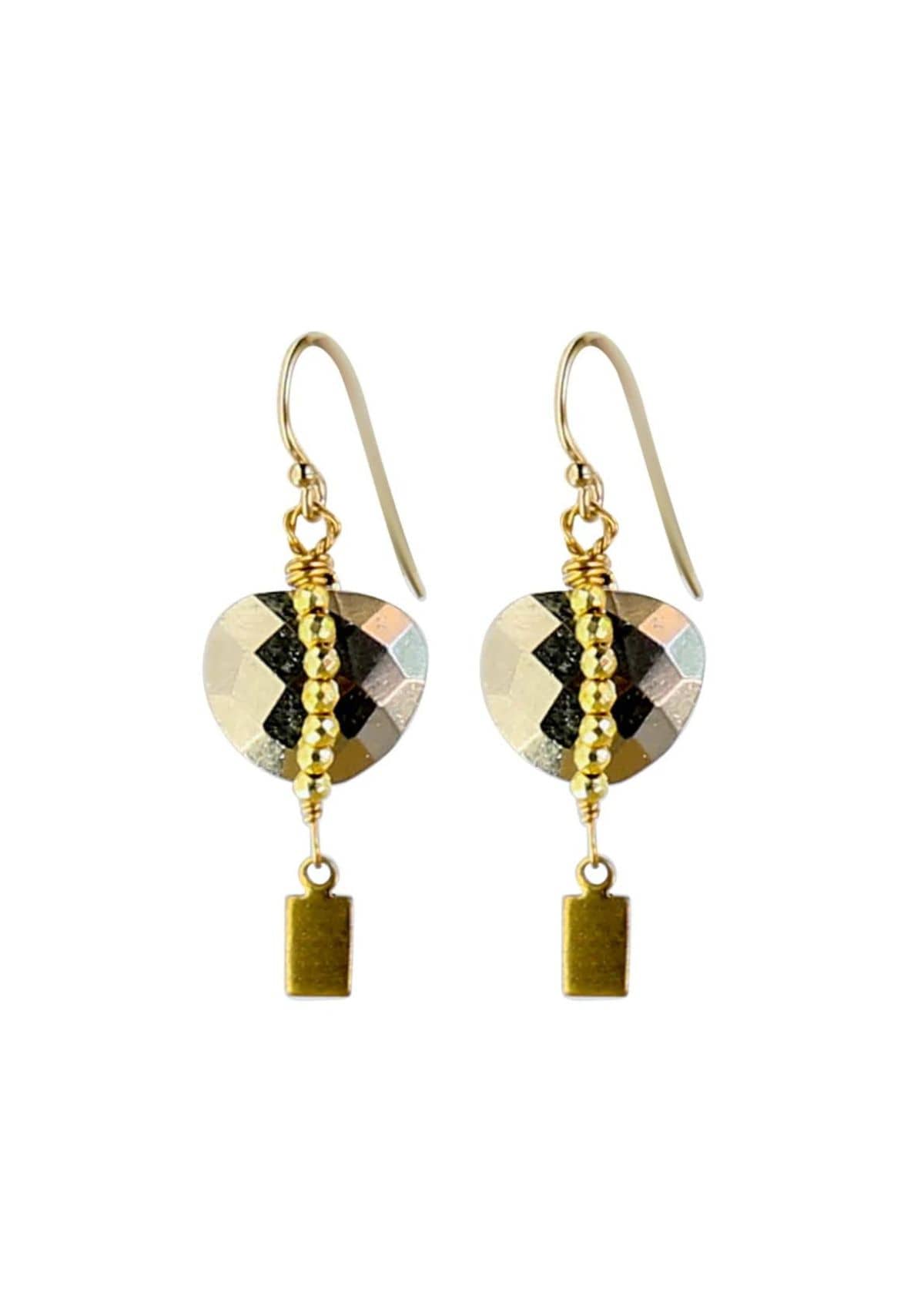 Solo Earrings - Pyrite -Catherine Page- Ruby Jane-