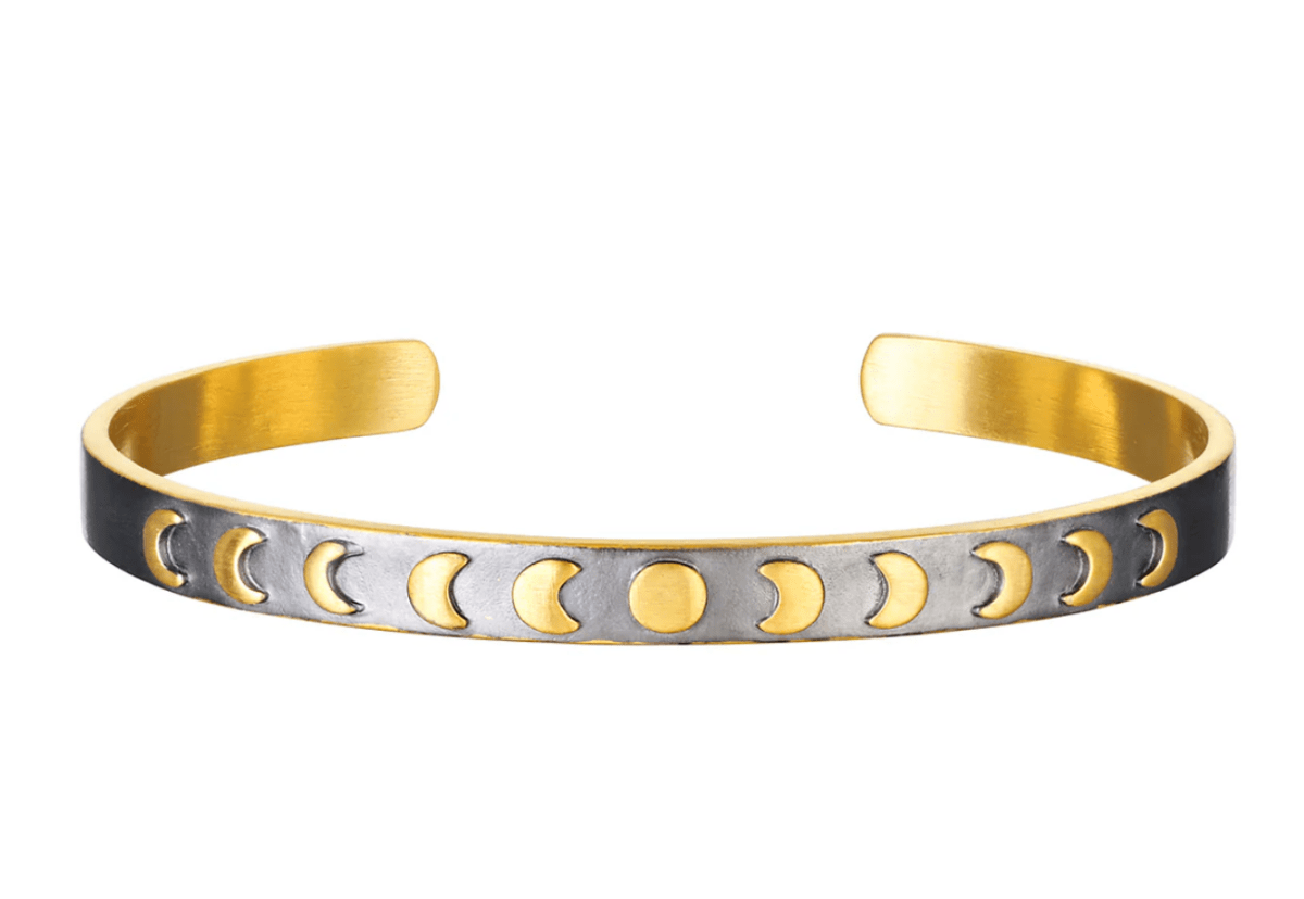 Spiritual Evolution Moon Phase Arm Cuff Bracelet - RubyJane