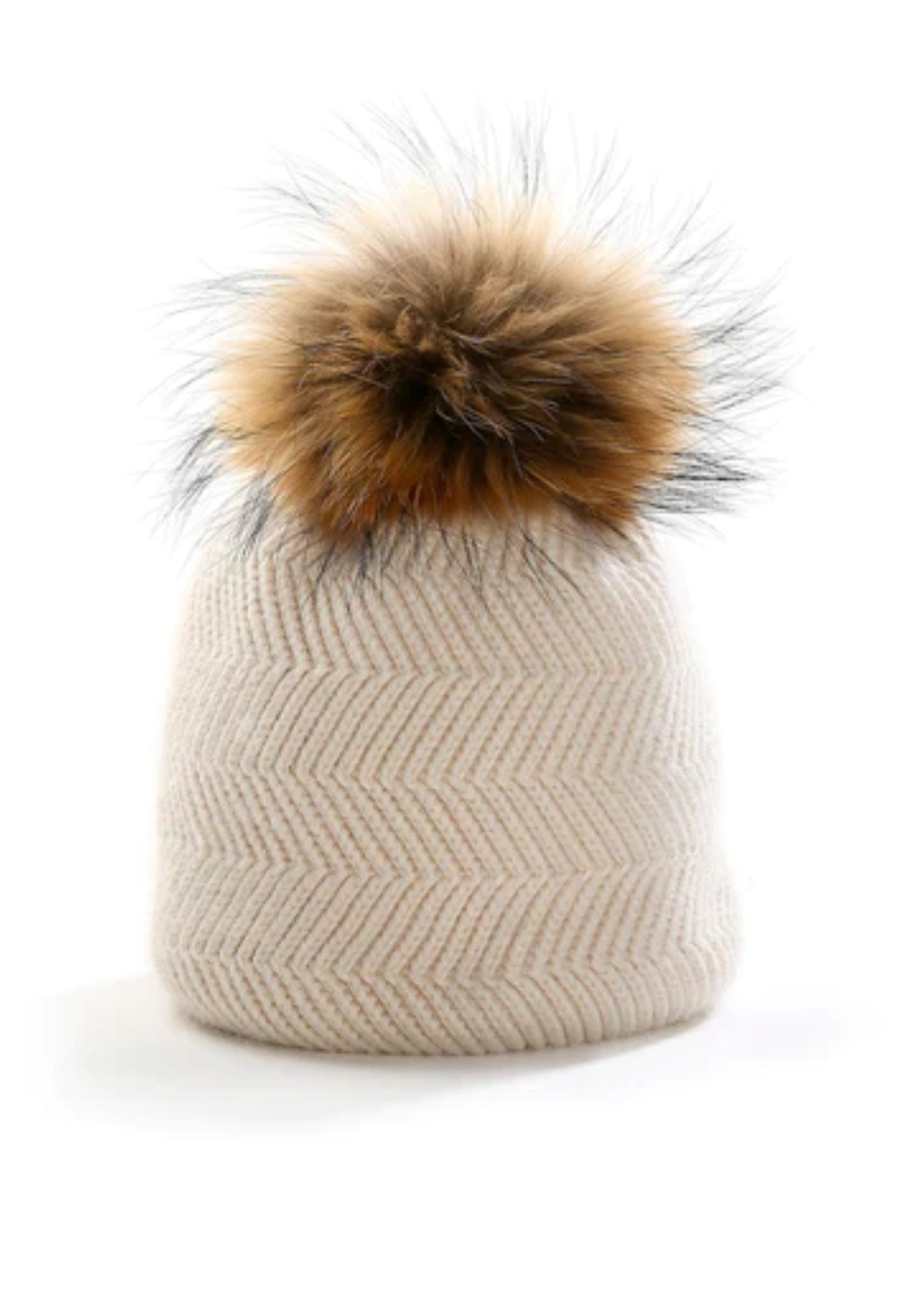"The Apres" Hat Creme Caramel Faux Fur -North of Alpine- Ruby Jane-