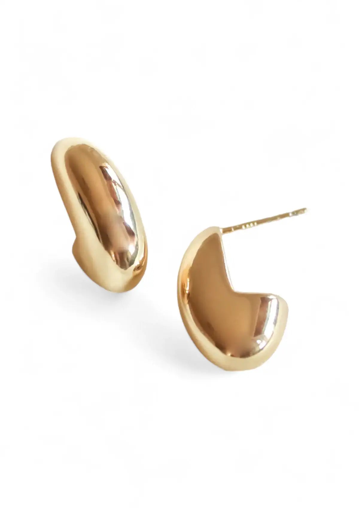 Fashion gold jewelry earrings with push back at Ruby Jane & Valleygirl boutique.