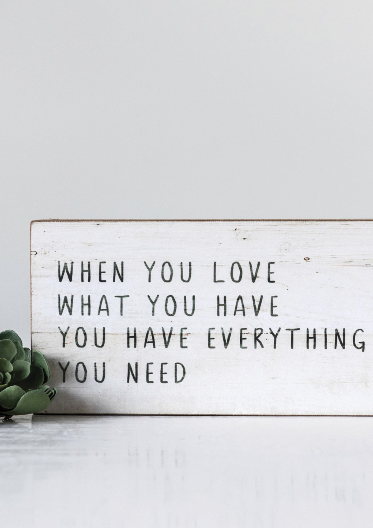 'When You Love' Wall Decor -Creative Co-op- Ruby Jane-