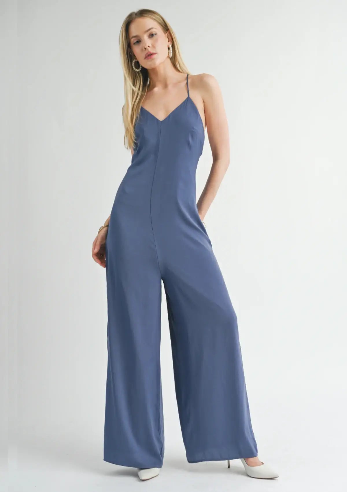 Front middle seam, wide leg. From Sage The Label.