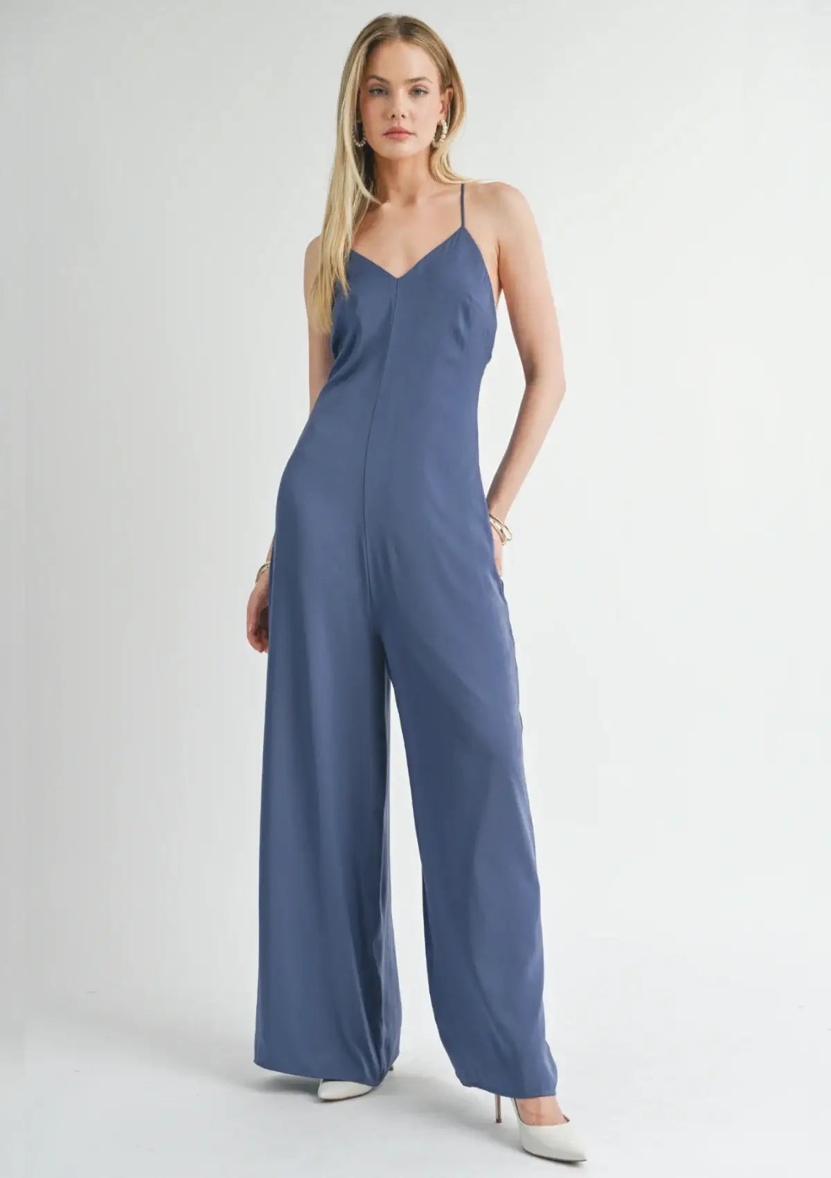 clothing Fashion navy jumpsuit at Ruby Jane & Valleygirl boutique.