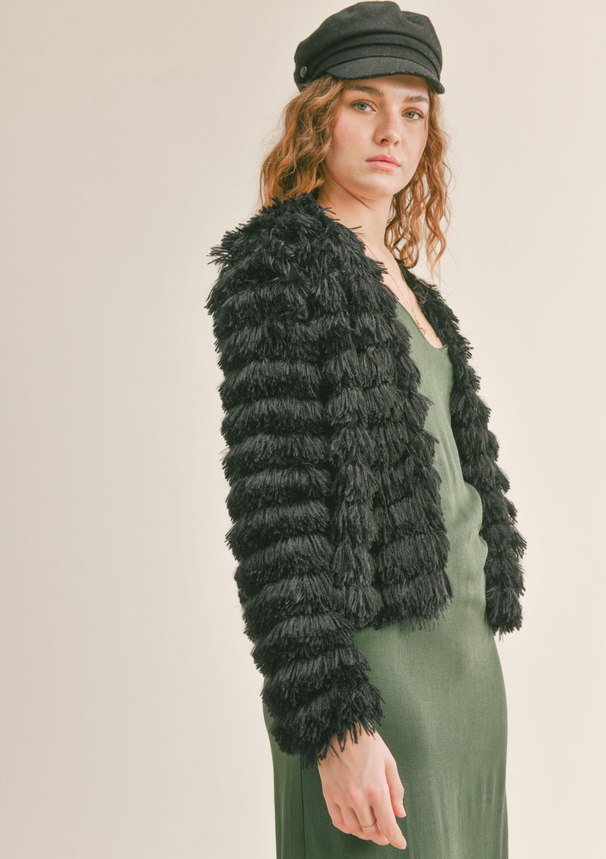 Prism Fringe Sherpa Jacket