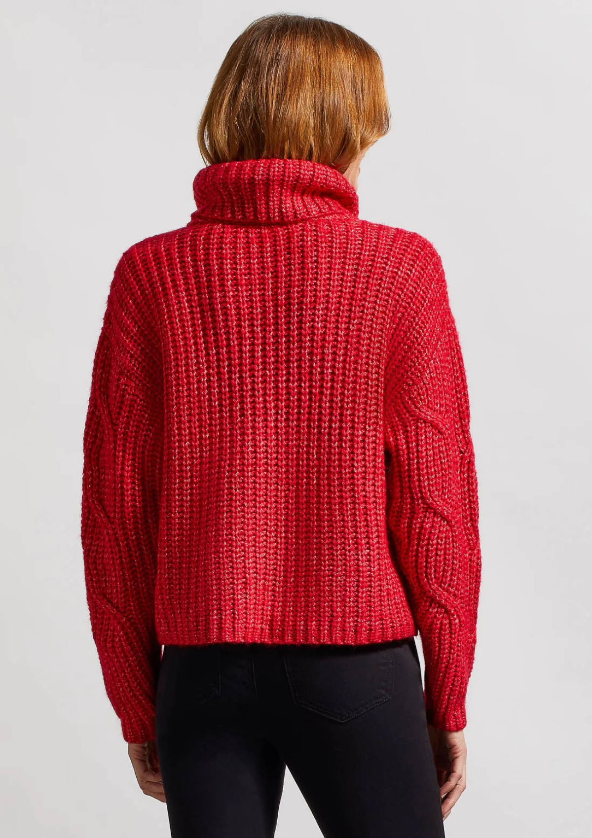 Quinn Cable Knit Turtleneck Sweater