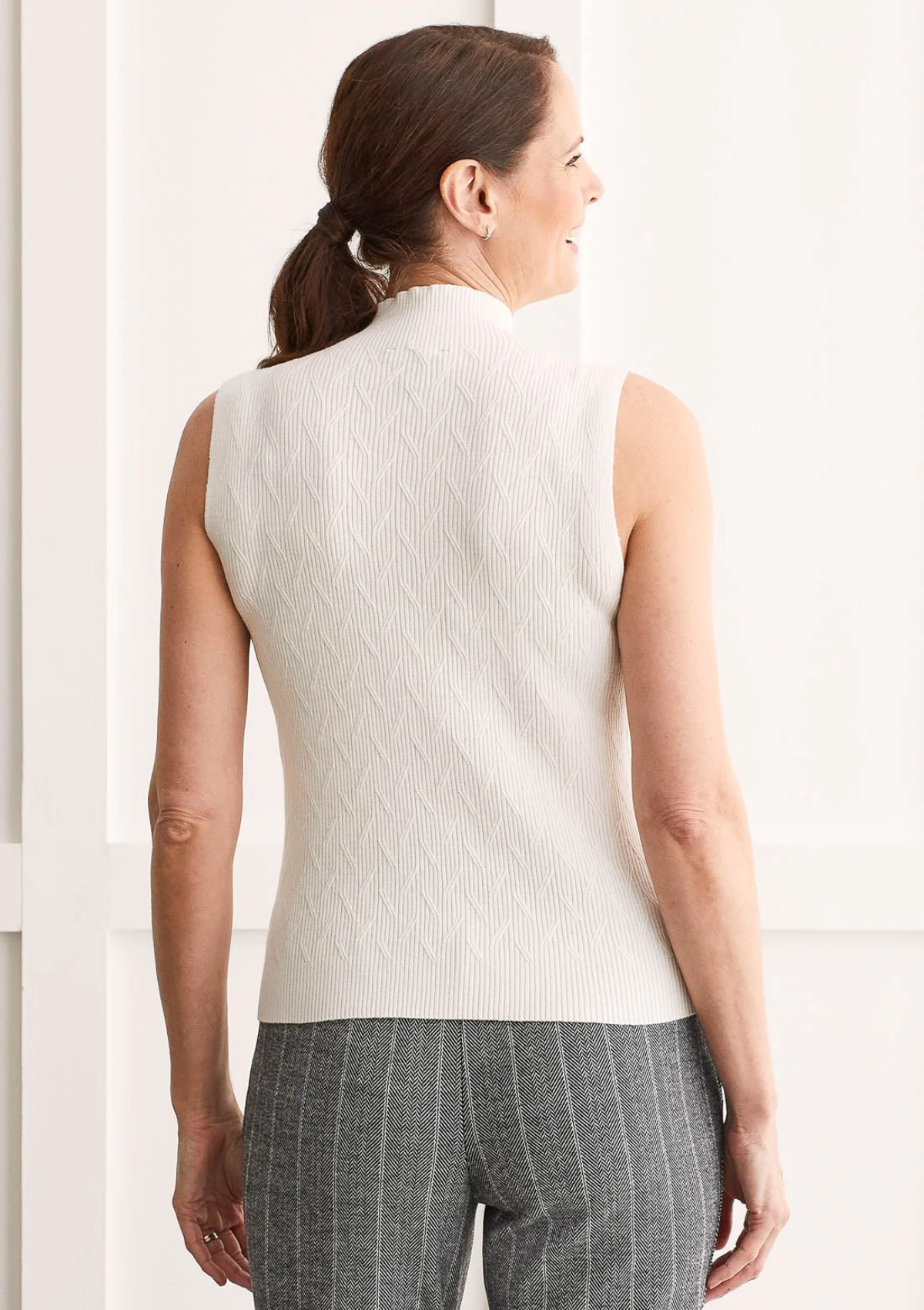 Remi Sleeveless Mock Neck Top
