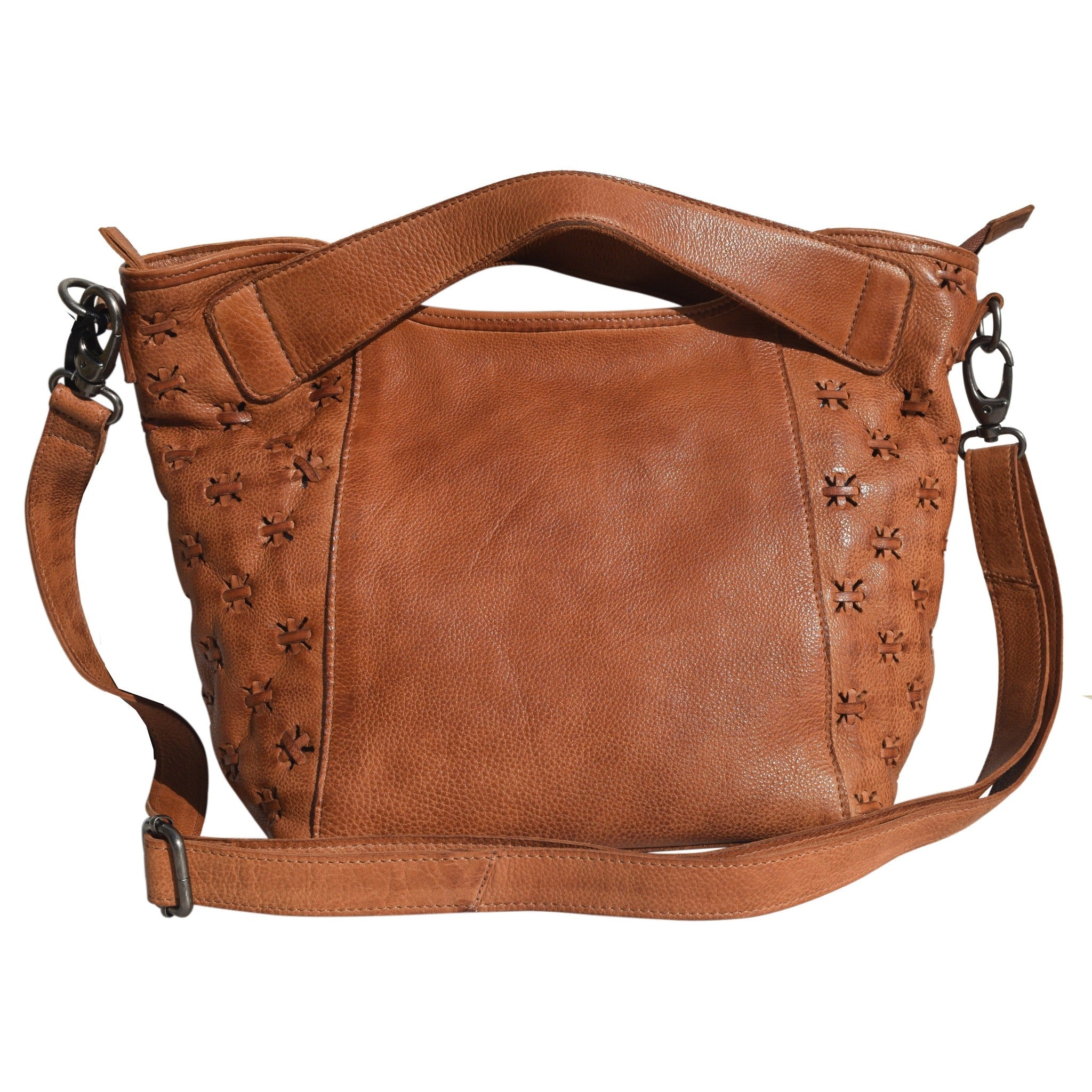 Stargaze Tote Crossbody Bag, Cognac