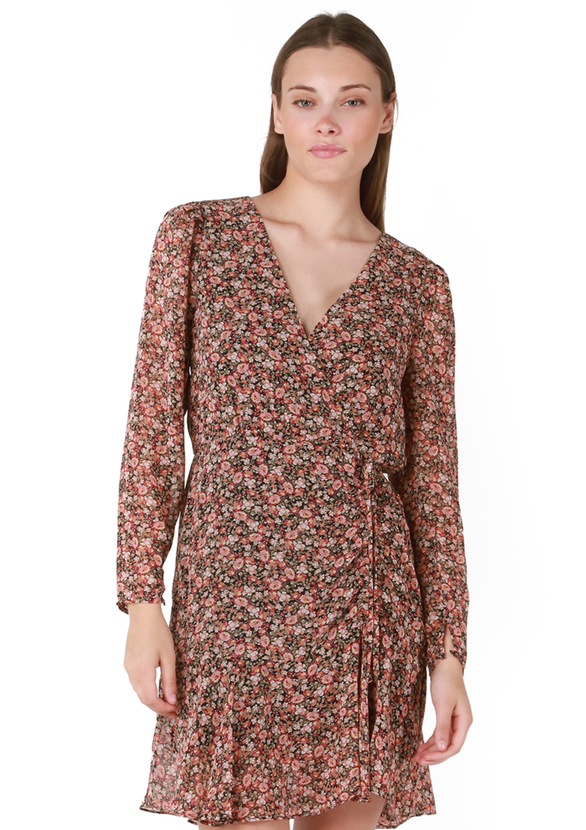 Tessa Wrap Front Drawstring Dress
