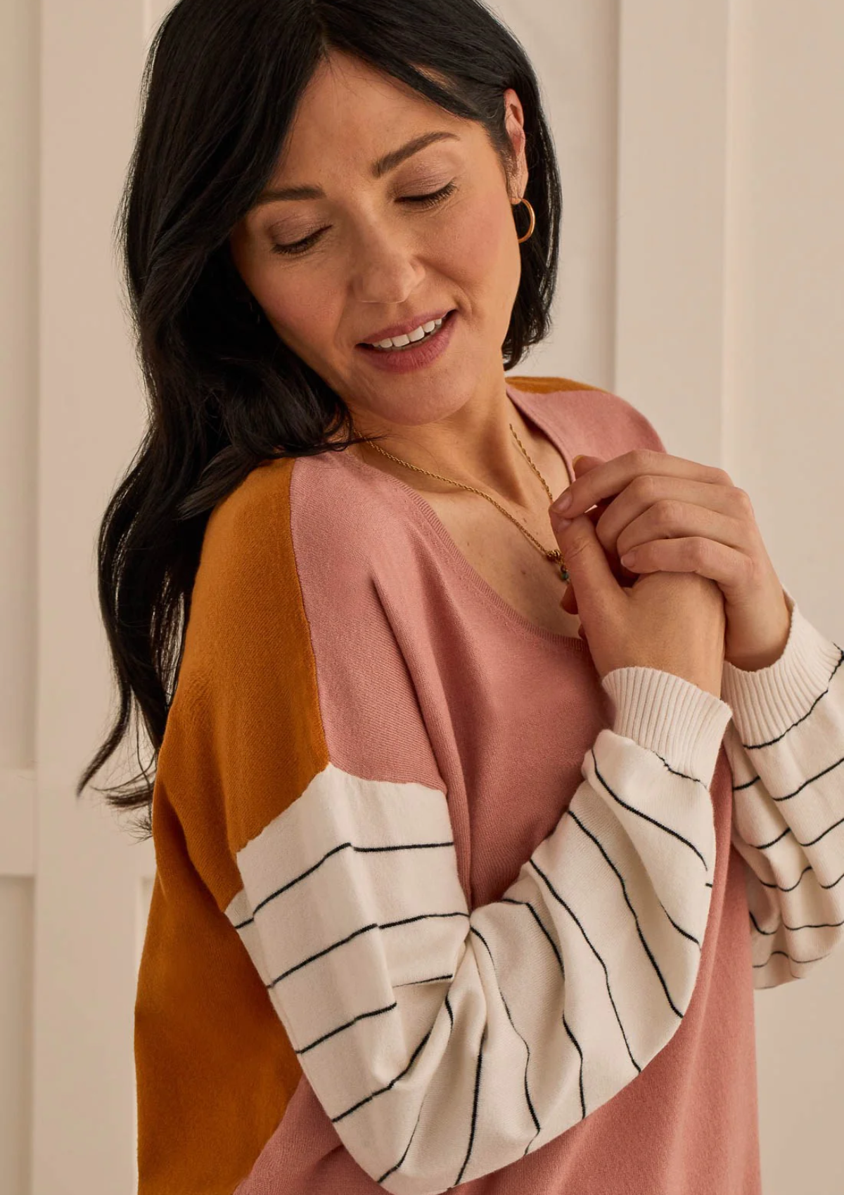 Macy Long Sleeve V-Neck Sweater