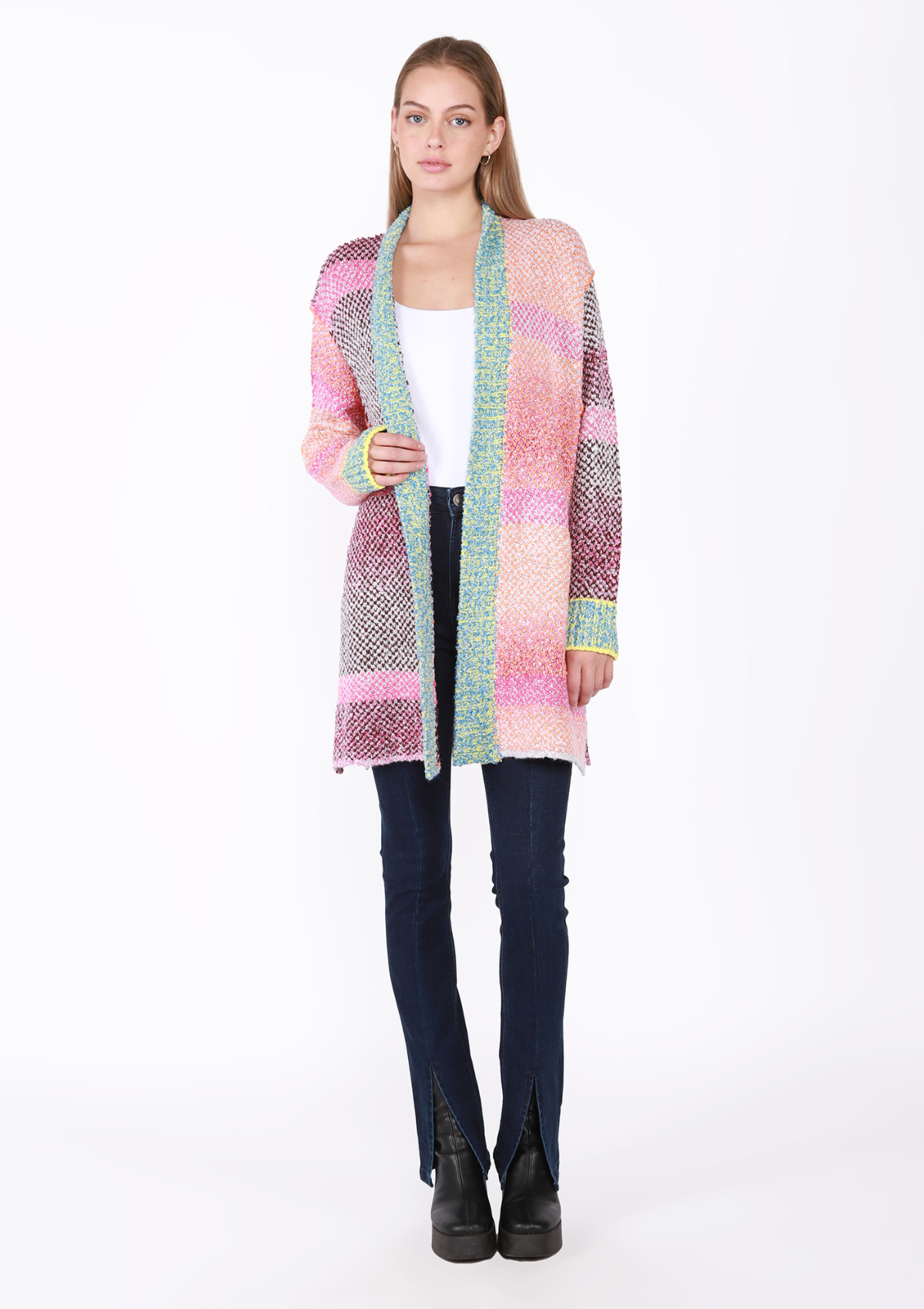 Kate Patchwork Multi Colored Cardigan