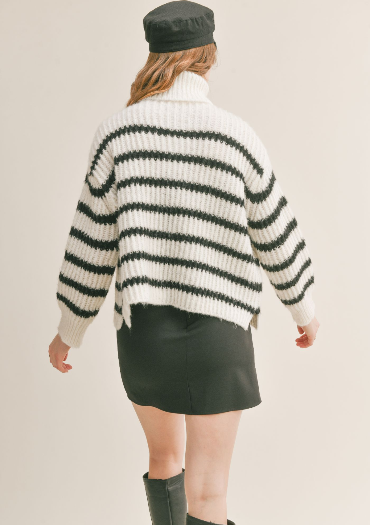 Aki Turtleneck Striped Sweater