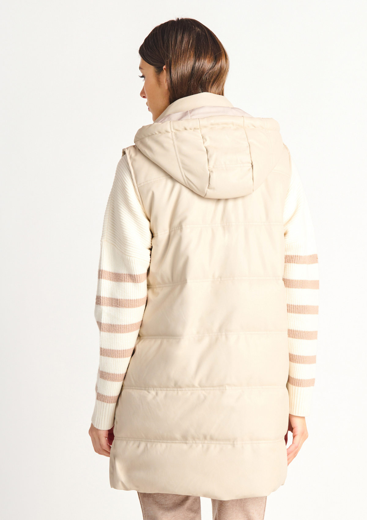 Kali Faux Leather Puffer Vest