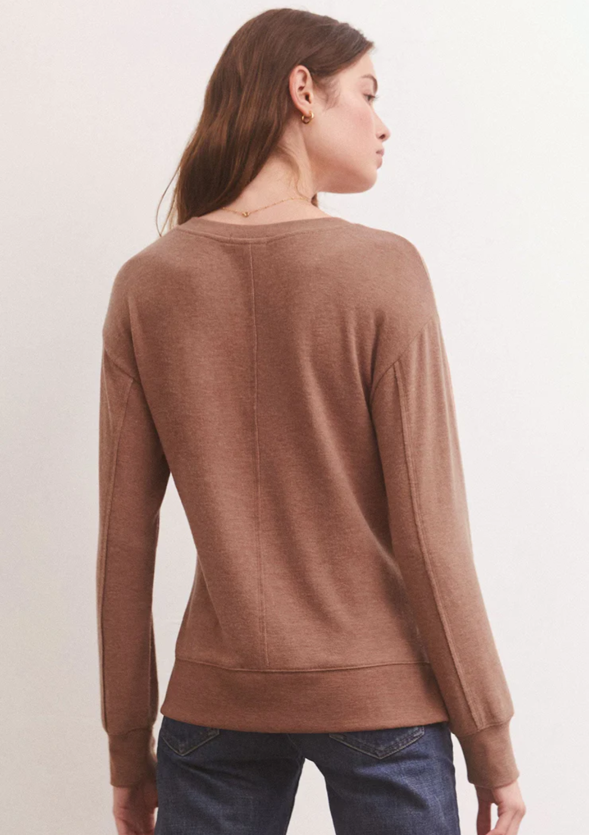 Wilder Cloud V-Neck Long Sleeve Top