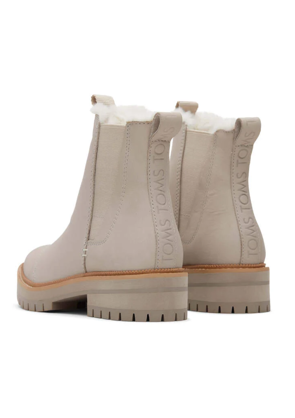 Dakota Leather Boot in Pebble Grey
