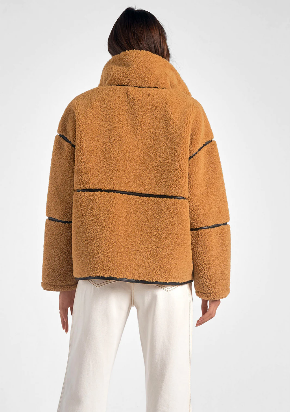 Aspen Zip Up Piping Trim Coat