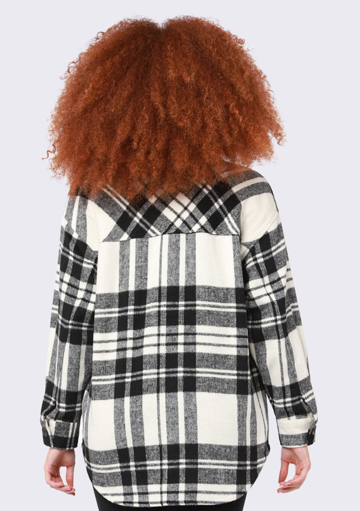 Vera Button Front Plaid Shacket
