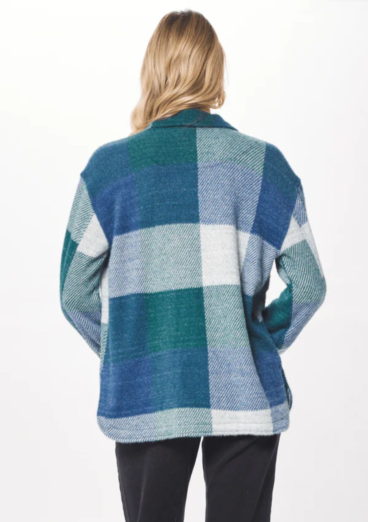 Sydney Plaid Shirt Jacket, Forest