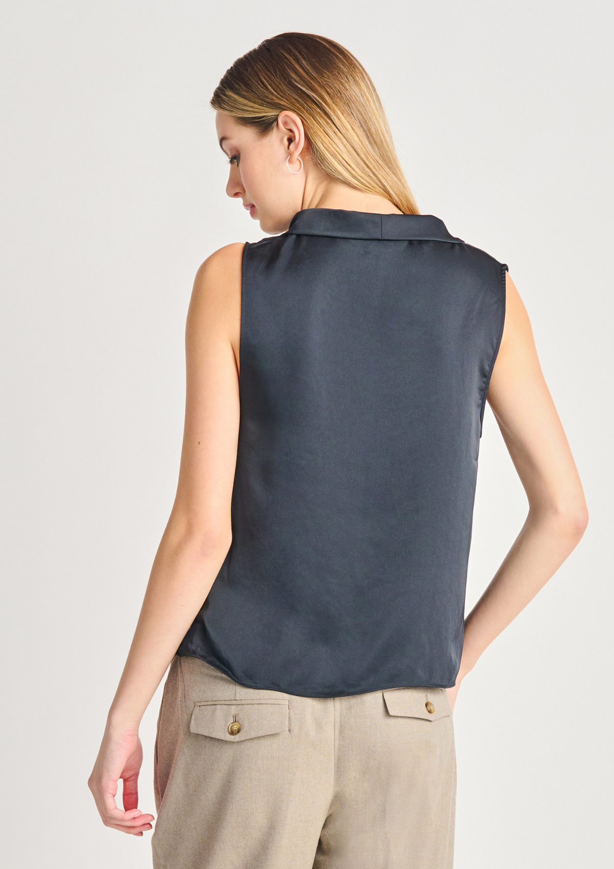 Carla Satin Cowl Neck Top