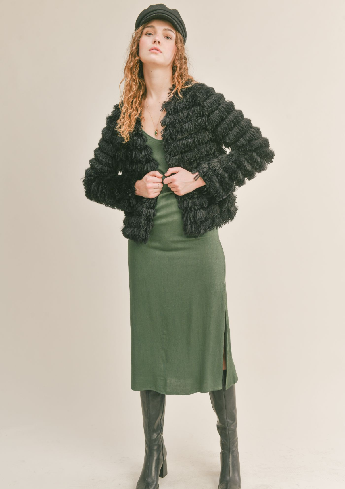 Prism Fringe Sherpa Jacket