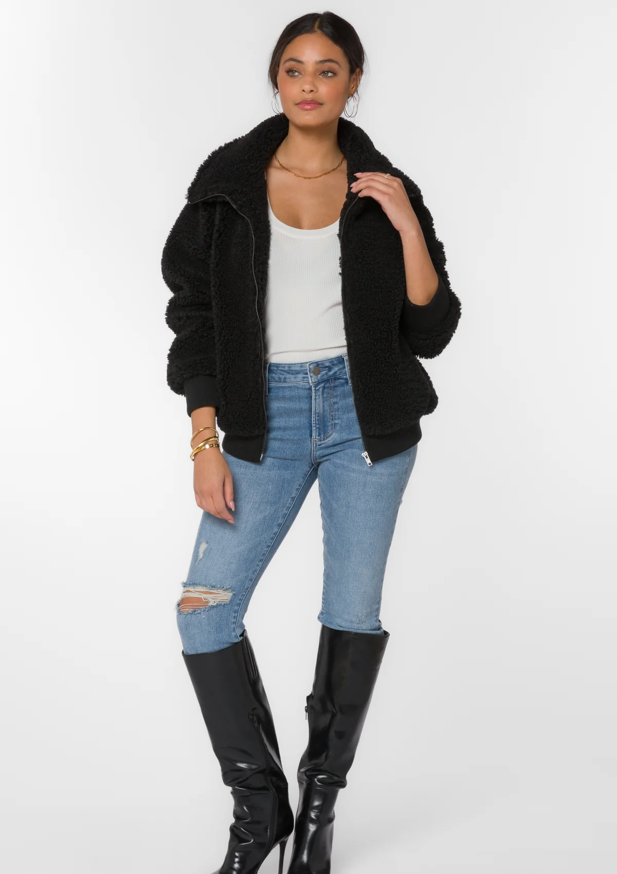 Brady Sherpa Bomber Jacket