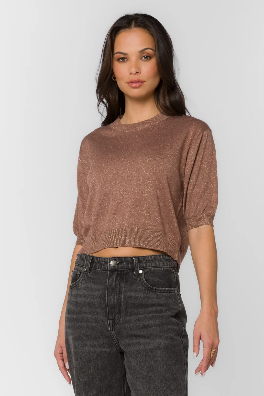 Fendy Short Sleeve Crop Top