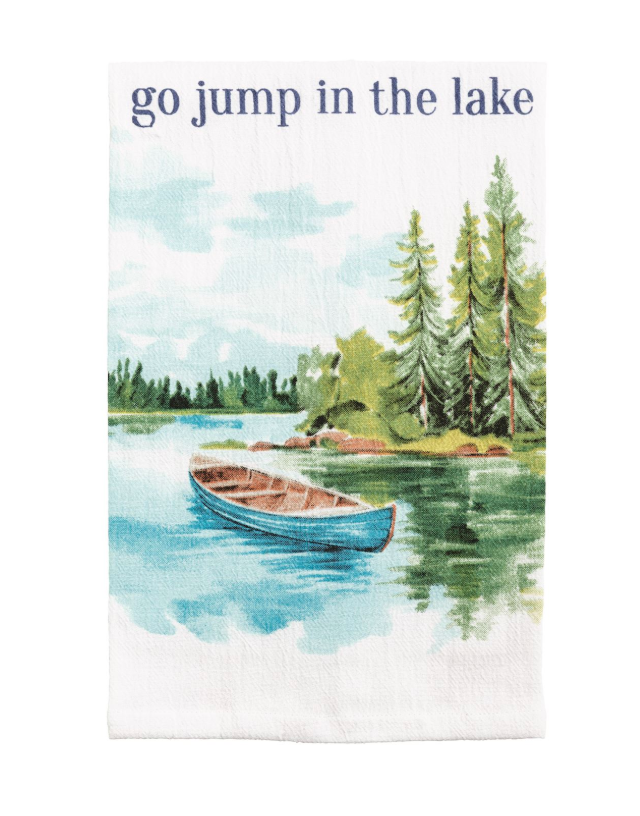 Jump In Retreat Printed Towel