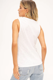 Let Me Know Slub V-Neck Tank