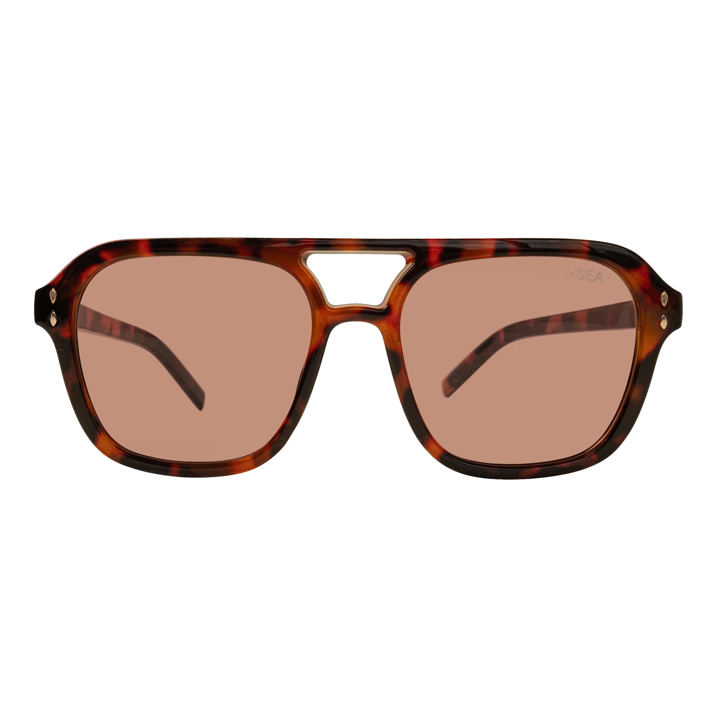 Monaco Sunglasses, Tortoise/Peach Polarized Lens