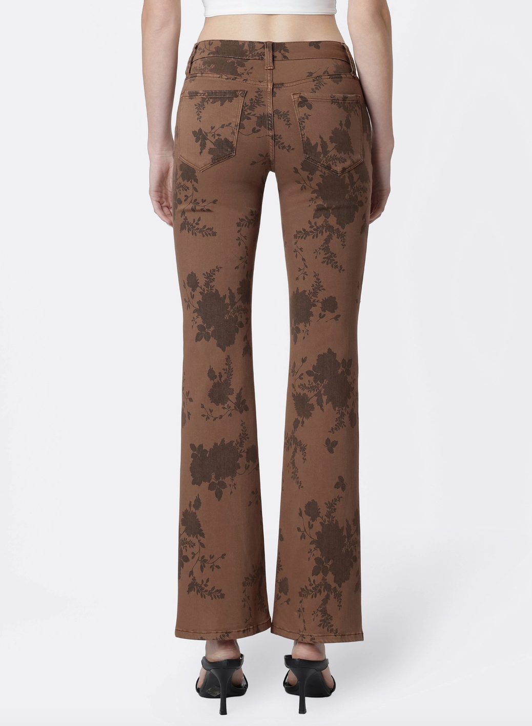 Low Rise Floral Bootcut