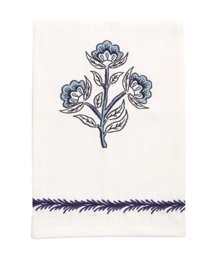 Blue Triple Flower Towel
