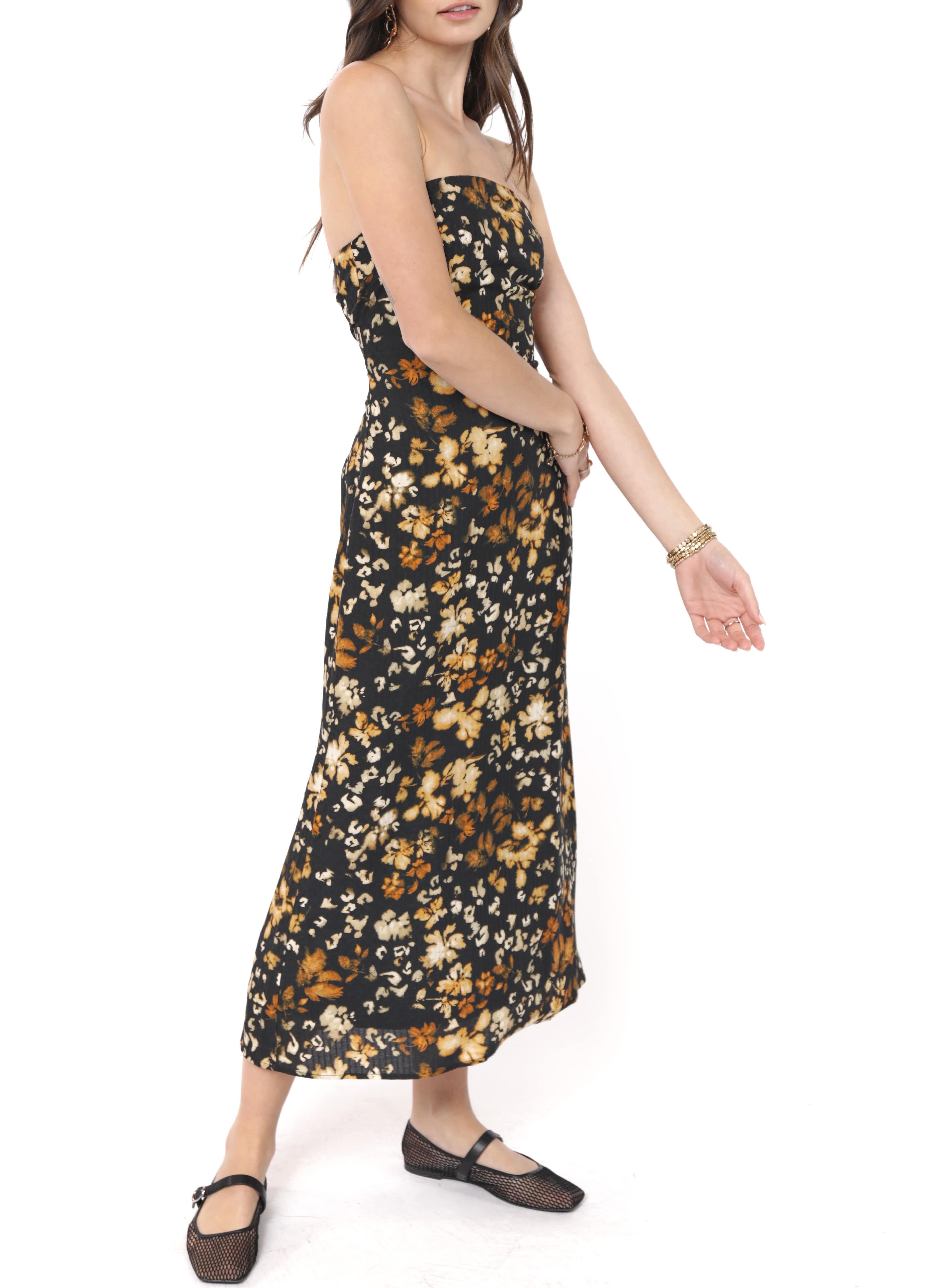 With Ease Tube Midi Dress