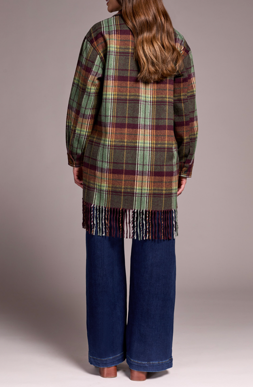 Jacket with Fringe Hem