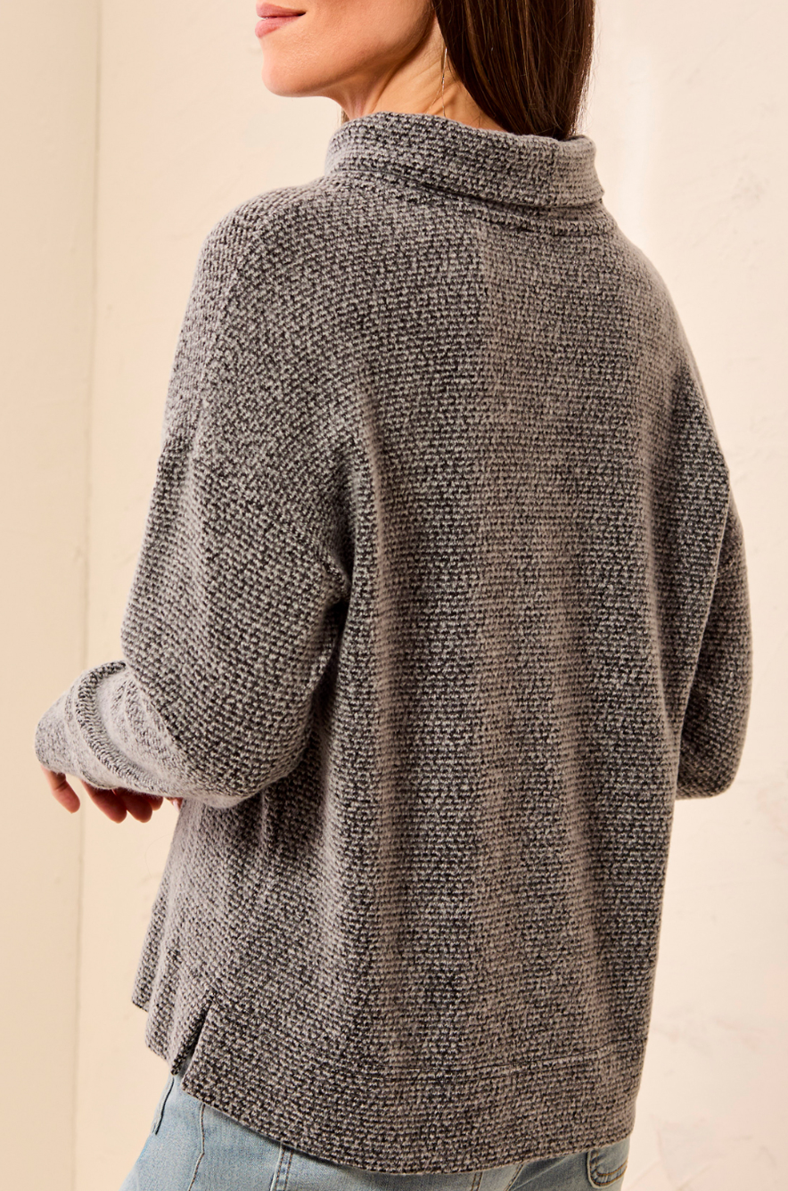 Long Sleeve Funnel Neck Top