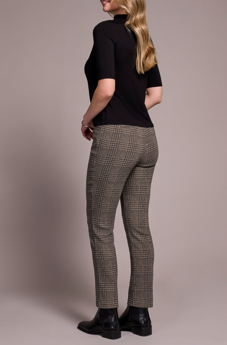 Funnel Neck, Elbow Sleeve Knit Top