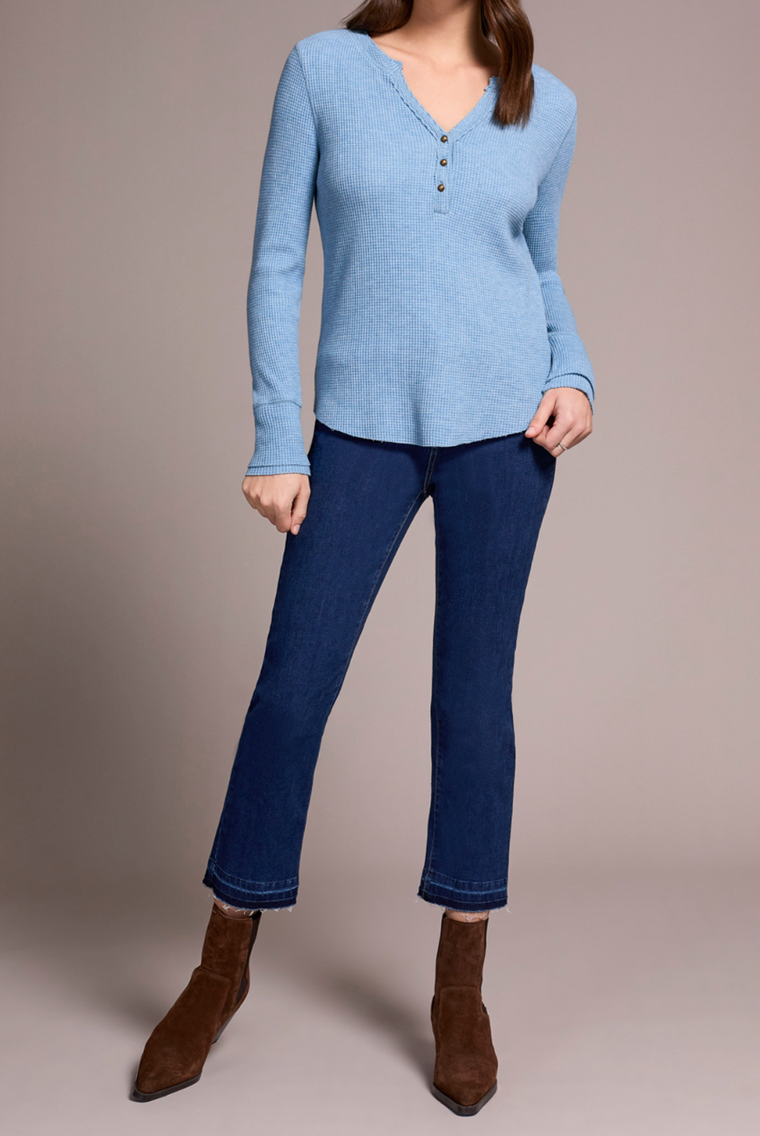 Henley Top with Buttons