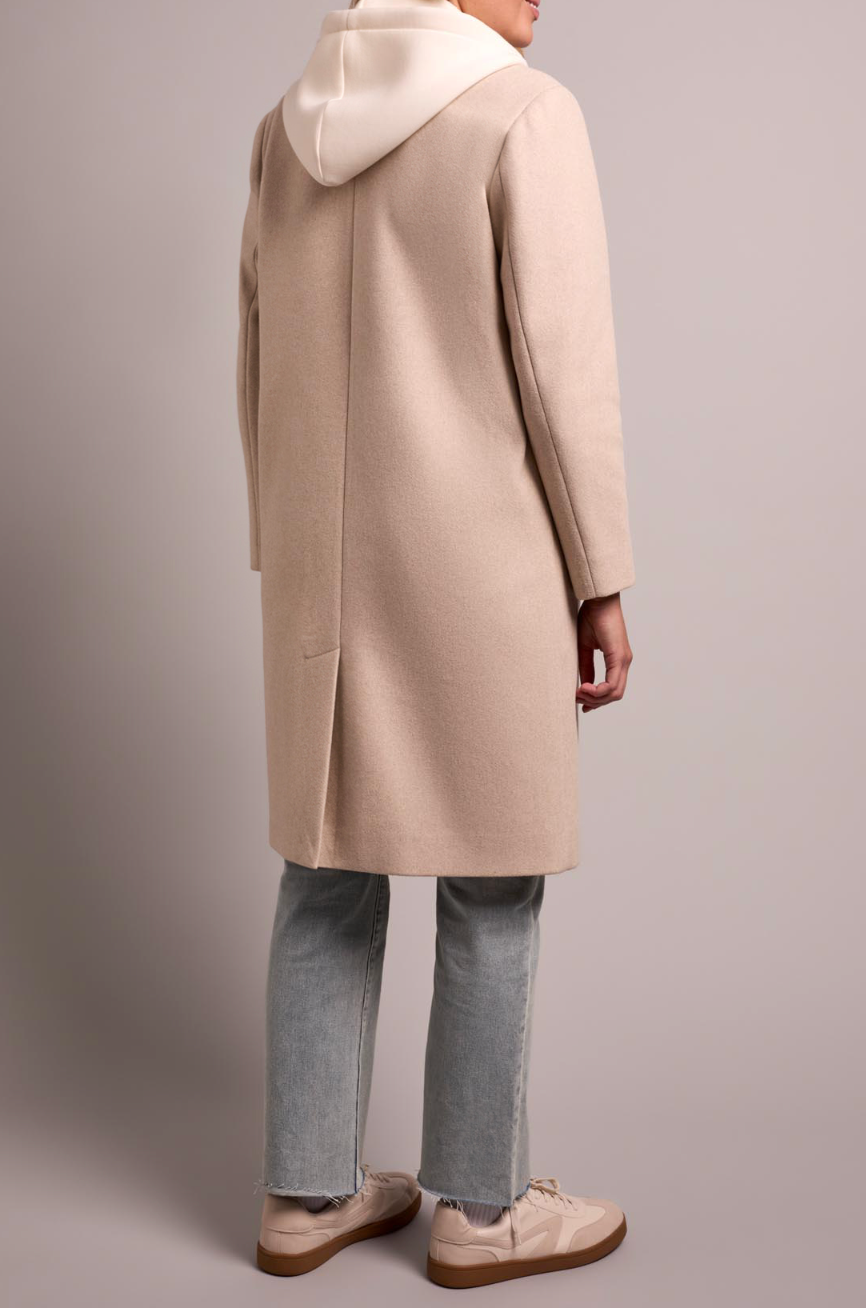 Car Coat with Fooler Hoodie