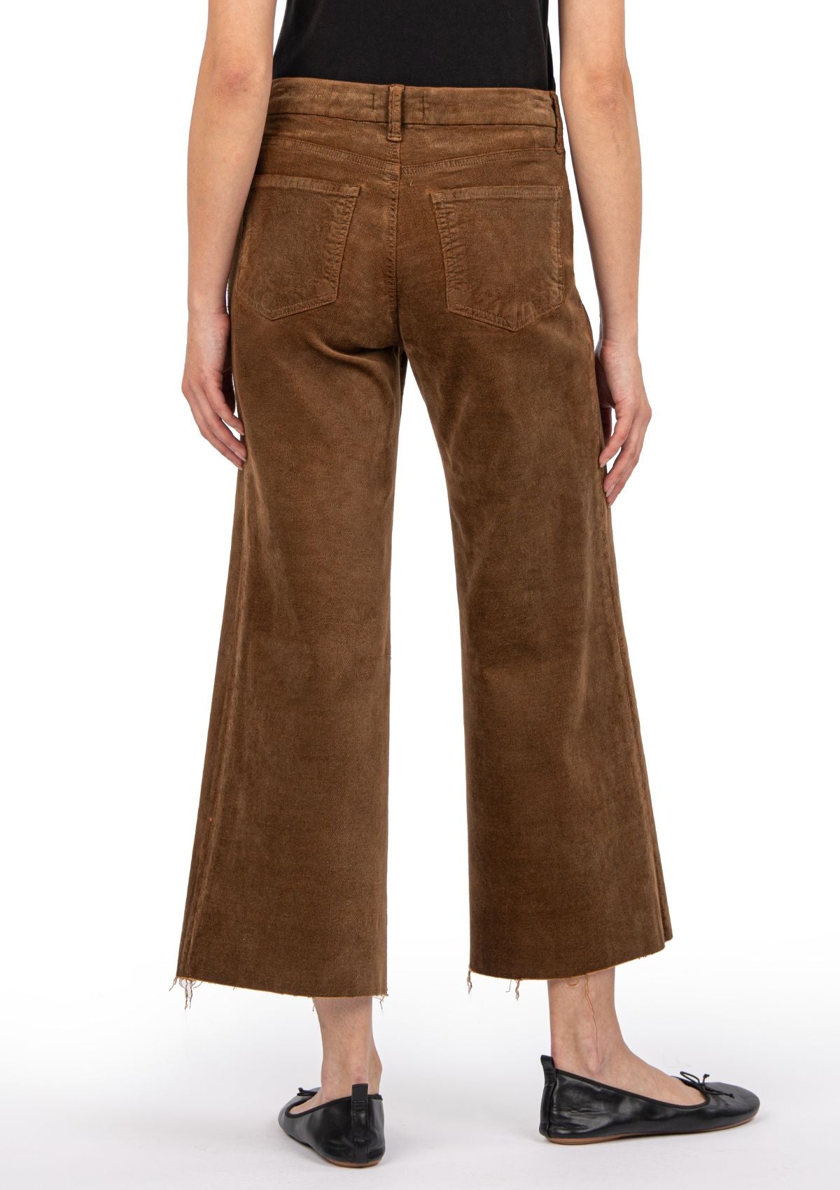 Meg High Rise Fab Ab Wide Leg Jeans - Brunette