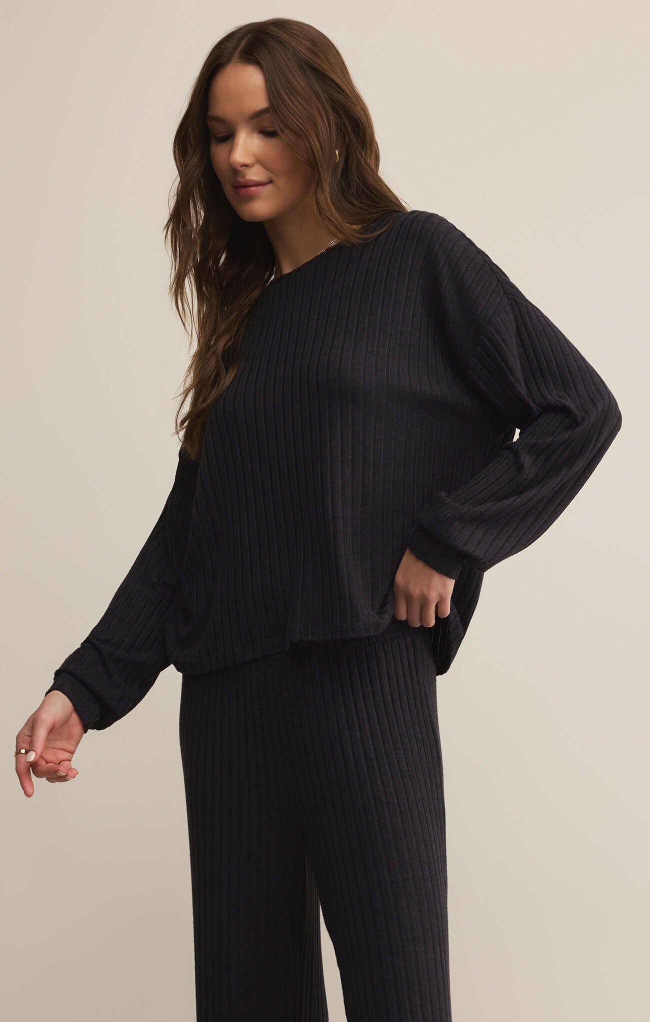 Daydream Rib Long Sleeve Top