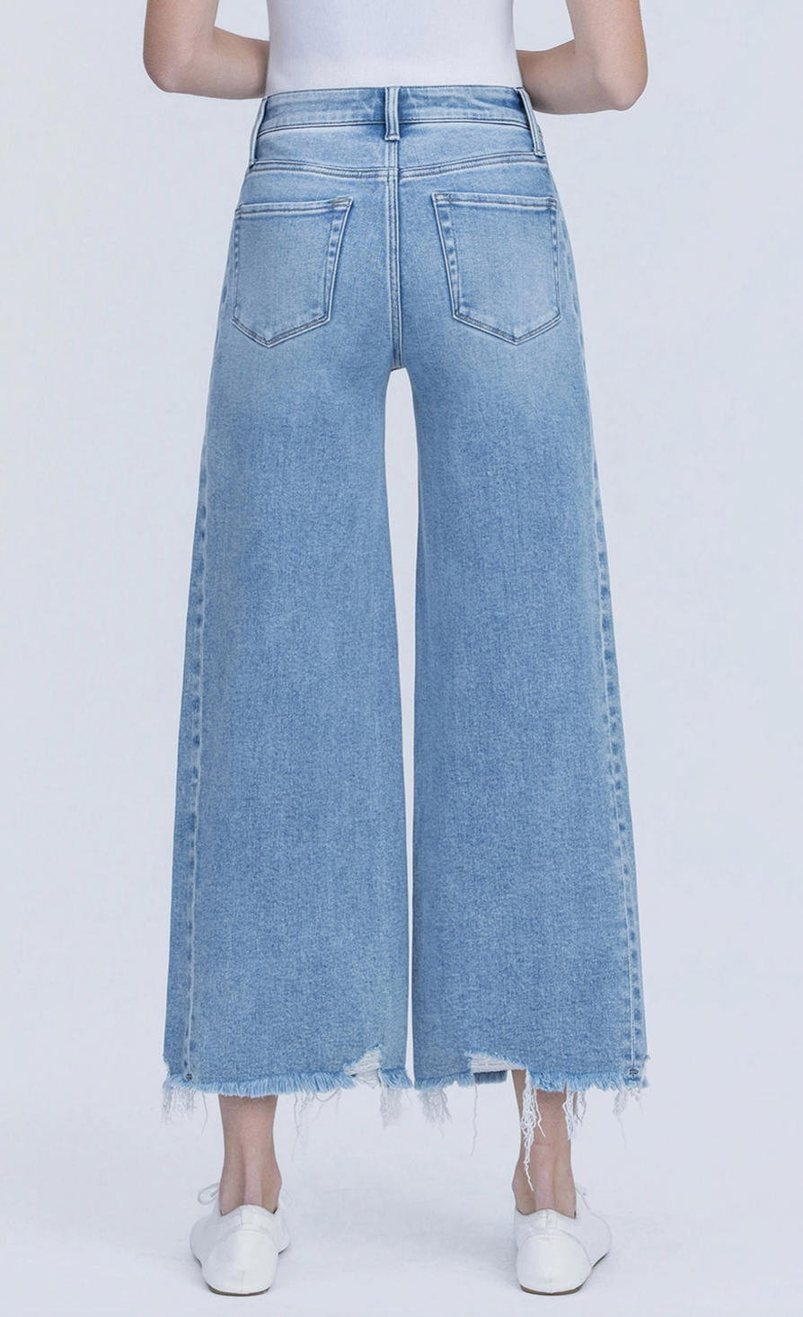 " Olivia" High Rise Crop, Wide Pants