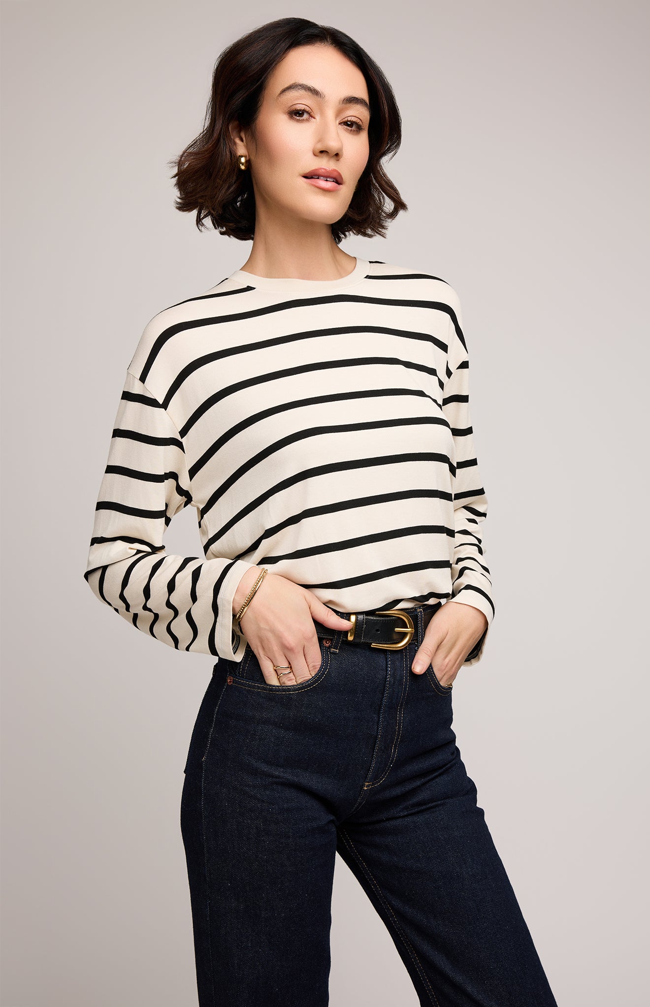 Striped Long Sleeve Top "Indy"