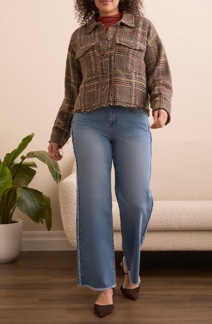 Lined Drop Shoulder Jacket