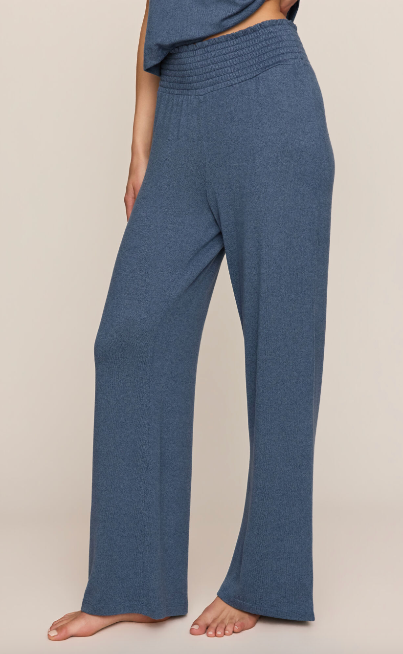 Dawn Smocked Pant - True Navy