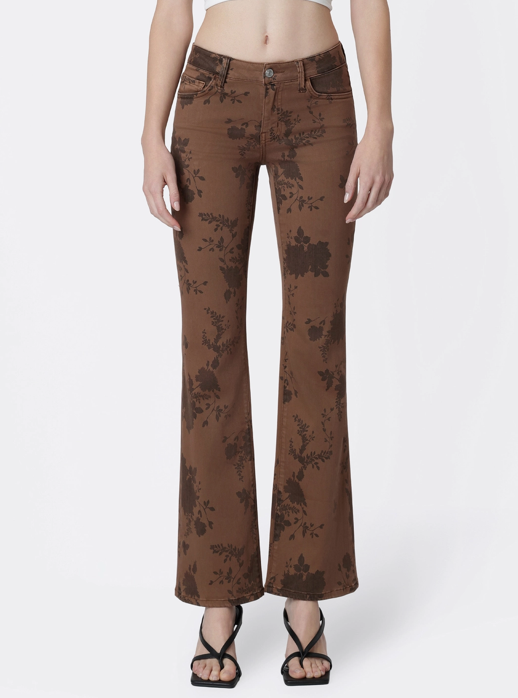 Low Rise Floral Bootcut