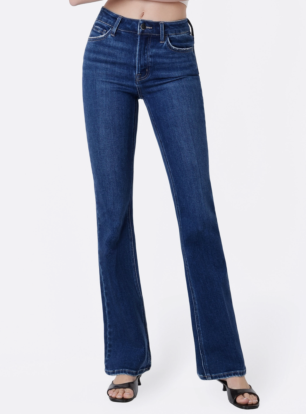 High Rise Trouser Fold Bootcut