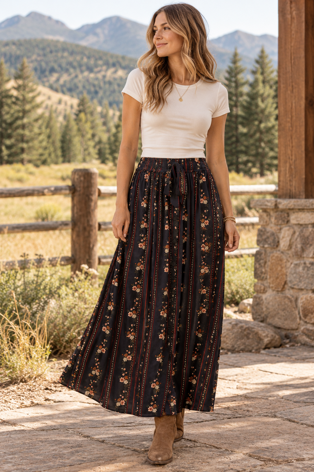 Via Niccola Maxi Skirt
